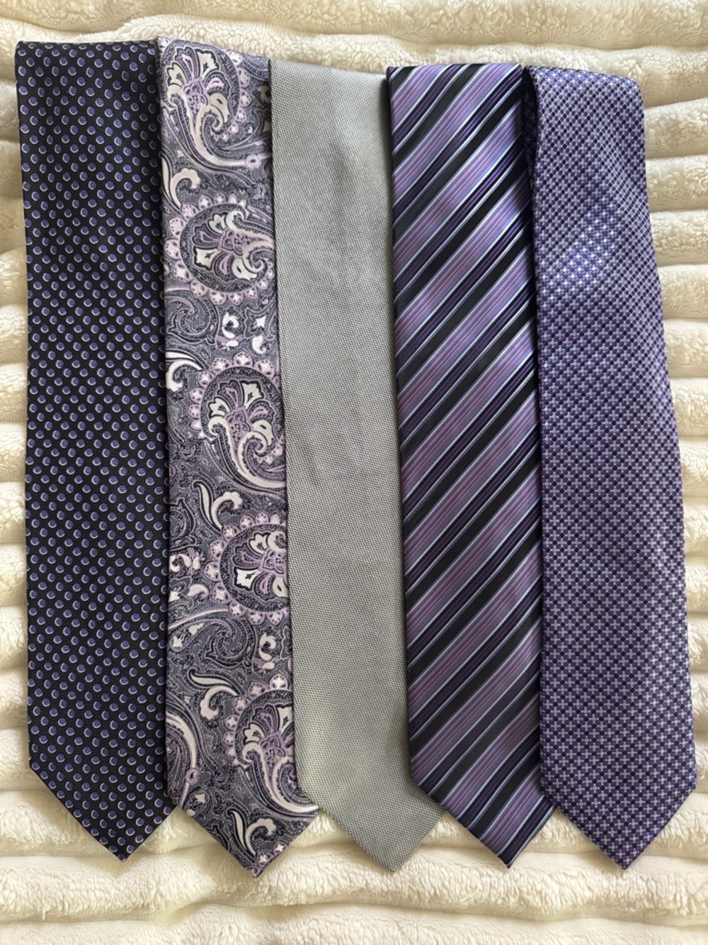 Gorgeous Purple Tie Set of 5